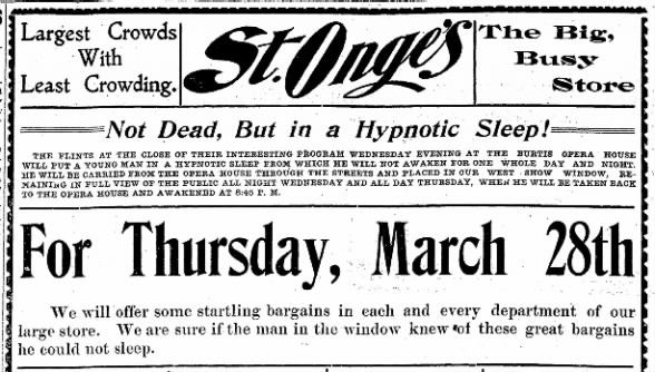 Clipping from Davenport Morning Star